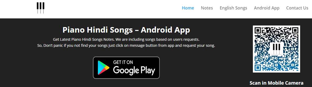 pianohindisongs Get piano notations for most vivid category of songs.